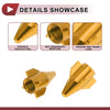 Cars 4 x Gold Tone Mini Rocket Style Tire Valve Stem Dust Covers