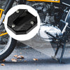 Motorcycle 1 Pcs Universal Kickstand Pad CNC Side Stand Foot Extension Black