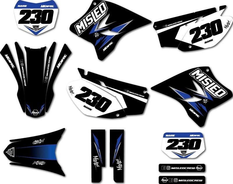 Yamaha TTR 230 Decals Custom Graphic Kit (2005-2024)