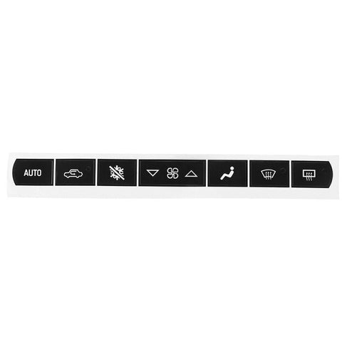Chevrolet Corvette C6 Dash A/C Climate Control Button Repair Decals (2005–2013)