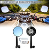 Motorcycles Silver Tone Aluminum Alloy 2 x M8/M10 Rear View Mirrors