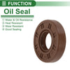 Vehicles Oil Seal 20x45x10mm FKM Rubber Brown 5 Pcs