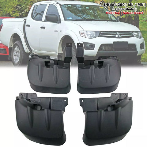 Mitsubishi Triton ML MN 4 Door Pickup Mud Flap Splash Guards (2005-2014)
