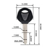 Yamaha YZF-R25 YZF-R3 Uncut Blank Ignition Key (All Years)