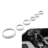 Ford Bronco Silver AC Stereo Tune Knob Headlight Switch Covers (2021-2022)