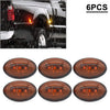 Car Bus Truck Trailer Camper Van 3 x LED Oval Side Marker Lights