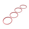 Toyota Tacoma 4 x Red AC Outer Vent Trim Covers (2016-2022)