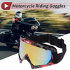 Motorcycle Riding Goggles Colorful Lens Red Black White Frame PC TPU
