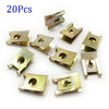 Car Fastener Clips / 20pcs / U-Type Mount