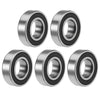 Z2 17x35x10mm Deep Groove Ball Bearings Double Sealed Chrome Steel 5pcs
