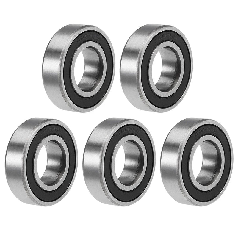 Z2 17x35x10mm Deep Groove Ball Bearings Double Sealed Chrome Steel 5pcs