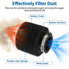 Motorcycle Air Filter / 44-46 mm / Universal Rubber Foam Black