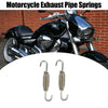 Universal Silver Tone 2 x 68mm Motorcycle Muffler Exhaust Pipe Spring