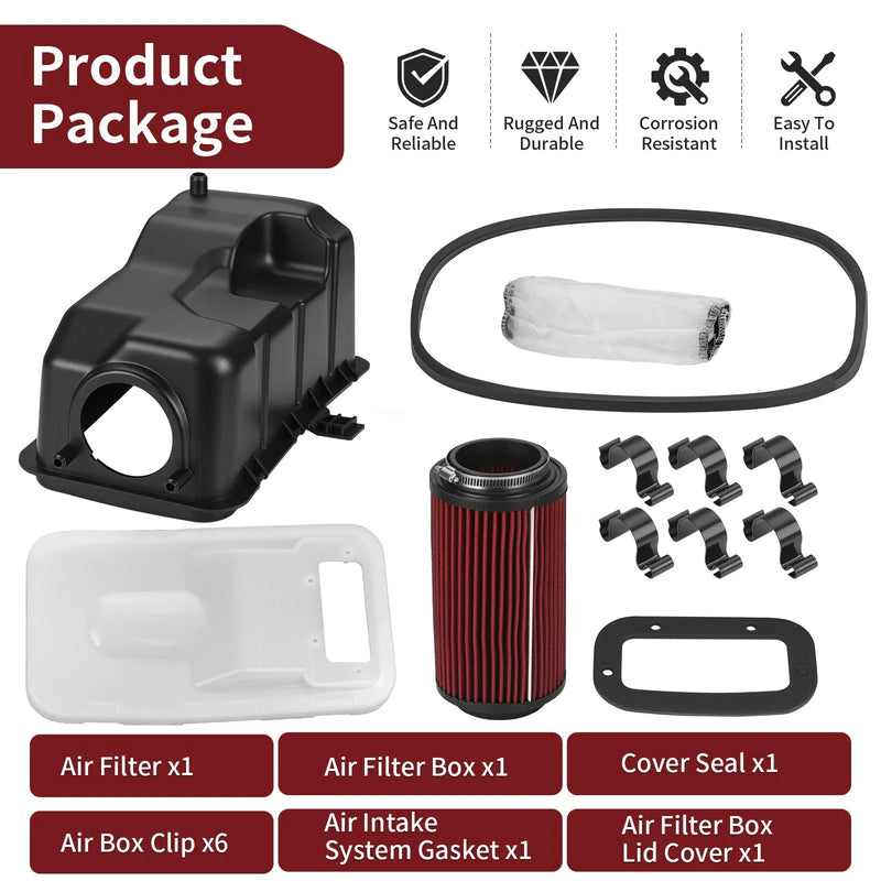Polaris Worker 500 2001-2002 6X6 Air Filter Box Lid Cover & Clip Kit