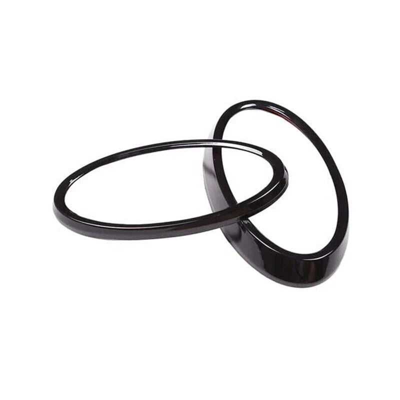 Subaru XV (2022) 2 x Pieces Gloss Black Front & Rear Logo Trim Ring Covers