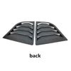 Kia K3 2Pcs ABS Glossy Black Window Louver Shutter Cover Trim (2014–2018)