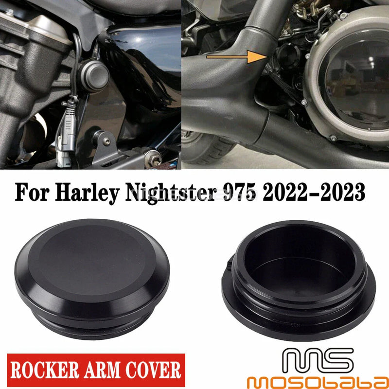 Harley Nightster 975 Special Swingarm Pivot Bolt Nut Covers (2022-2023)