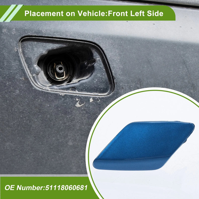 BMW 428i Blue Front Left Washer Nozzle Cover Cap (2014-2016)