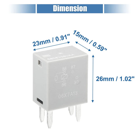 Dodge Ram Jeep 4 Pin Automotive Power Relay (12VDC)