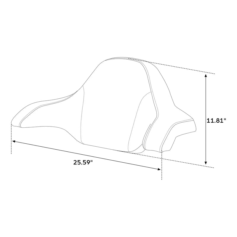 Honda Goldwing GL1800 Tour DCT Passenger Trunk Backrest Pad (2018-2020)