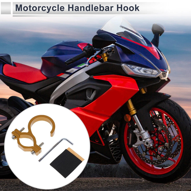 Arc Motorcycle Hanging Hook Hexagon Wrench Gasket Gold Tone