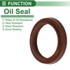 Make Model Oil Seal Rotary Shaft Seal FKM Rubber 28x36x4.5mm Brown 5 Pcs