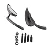 Harley Cruiser Chopper Custom Black Rearview Side Mirrors