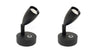 Caravan Boat Reading Lights LED 10-30V Black Aluminum with USB Port Pair