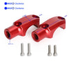 Honda E 2 x Clamp Block Mounting Brake Master Cylinder Red M10