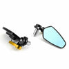 Universal Motorcycle 1 Pair 7/8" Gold Handlebar End Mirrors