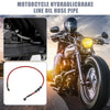 60cm 10mm Motorcycle Hydraulic Brake Line Oil Hose Pipe Red 28 Degree