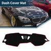 BMW 4 Series Black Red Dashboard Dash Cover Mat