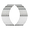 Suzuki DRZ DR-Z 400SM 17" Stripes Wheel Decals (2005-2019)