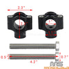 Harley Honda Yamaha Suzuki Bobber 1" Black Handlebar Risers Clamp