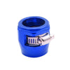 Car Model 4Pcs Blue AN6 Fuel Hose Line End Cover Clamp Connectors