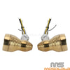 Harley Dyna FXDB 10mm Brass Turn Signal Lights (2006-2017)