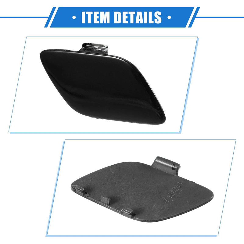 BMW E93 Tow Hook Eye Hole Cover Cap Plastic Black Front Right (2007 - 2010)