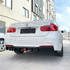 BMW F30 M Sport Rear Bumper Diffuser Lip w/ Lights (2013-2019)