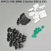 BMW 3 Series E90 / E91 40 x Side Skirt Clips (2005–2012)