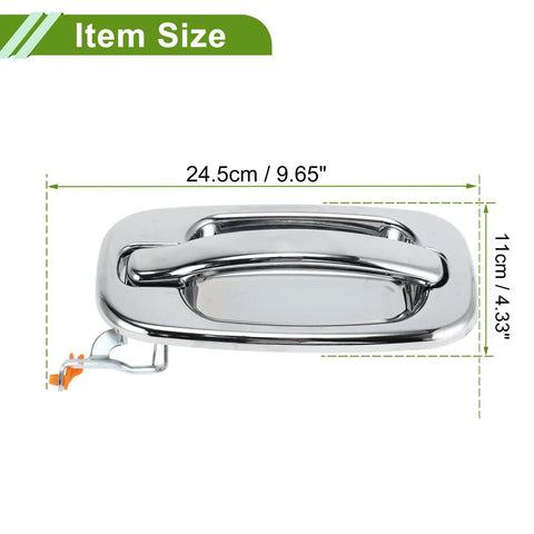 Chevrolet & GMC Models Silver Tone Rear Left Exterior Door Handle