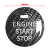 Mazda CX-3, CX-4, CX-5, CX-8, MX-5 Carbon Fiber Red Start Stop Button Sticker (2016-2023)