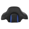 Harley Street Glide Black Blue Driver Passenger Gel Seat Backrests (14-23)
