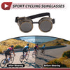 Motorcycle 1 x Riding Goggles Black Lens Bronze Tone Frame Glass ABS
