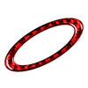 Ford Mondeo Carbon Fiber Red Steering Wheel Center Ring Cover (2013-2019)