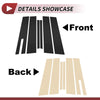 Ford Taurus (2010-2020) Black 6 Pcs Door Pillar Window Trim