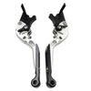 Yamaha TMAX500 TMAX530 CNC Folding Extendable Brake Clutch Levers (2001-2023)