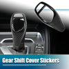 BMW X5 X6 ABS Gear Shift Knob Panel Cover - Carbon Fiber Pattern Sticker