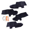 Hyundai Santa Fe 4 x Black Inner Insert Door Panel Armrest Covers (06-12)