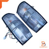 Mitsubishi Triton Ute Black Clear Rear Tail Light Lens (1987-1996)