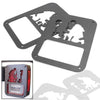 Jeep Wrangler JK Soldier Style Rear Tail Lamp Guards (2007-2016)